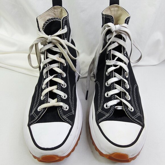 Converse Run Star Hike Size 10 Mens Or 11.5 Womens Black Hi Platform Sneakers - Picture 9 of 15